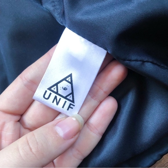 UNIF x Urban Outfitters • Certa Quilted Black Jacket puffer cropped oversized - Picture 7 of 11